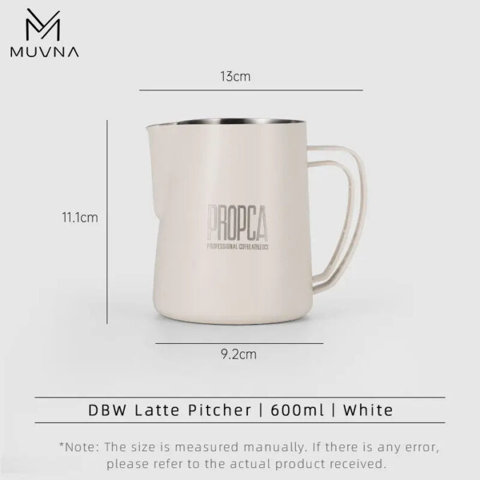MUVNA DBW Sharp Spout Latte Art Pitcher 600ml