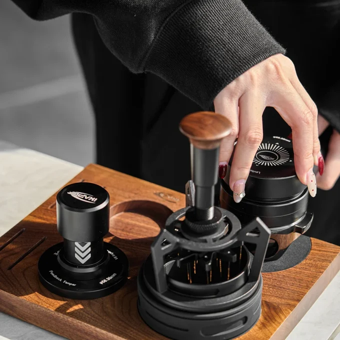 IKAPE 3-Piece Impact Tamper & Dual-Bearing Distributor Bundle (51/53.3/58.35mm)