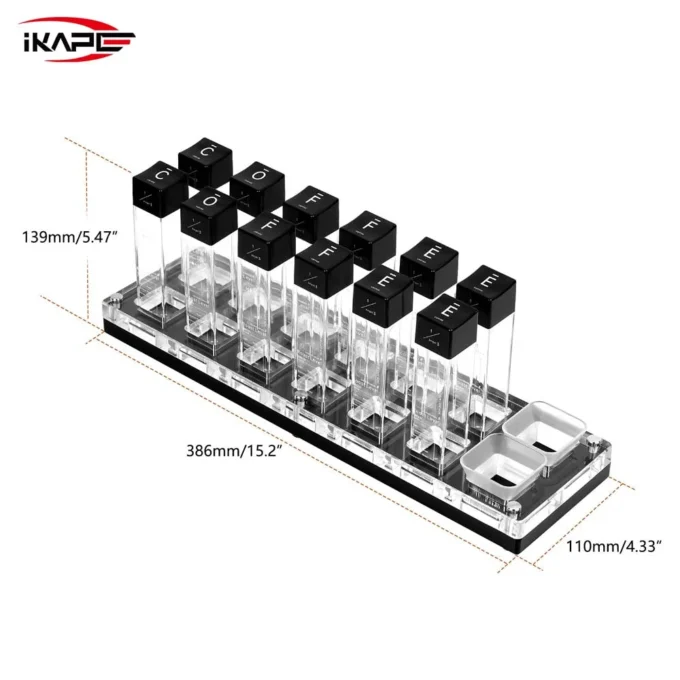 IKAPE Coffee Bean Cellars with Stand & Hopper (6 or 12 Tubes)