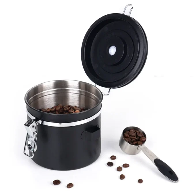 IKAPE Stainless Steel Coffee Bean Storage Canister (300-900g)