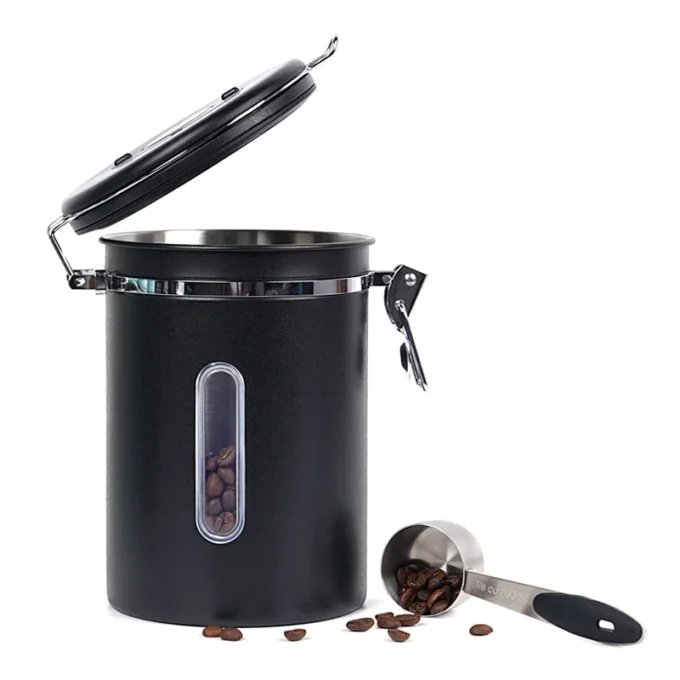 IKAPE Stainless Steel Coffee Bean Storage Canister (300-900g)