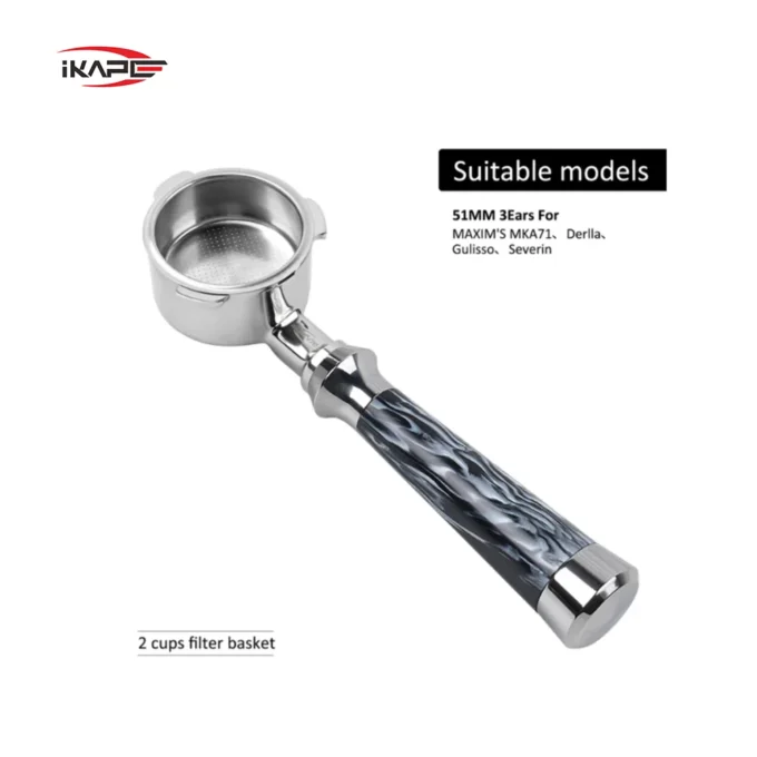 IKAPE 51mm Bottomless Portafilter for Arielli KM-501W