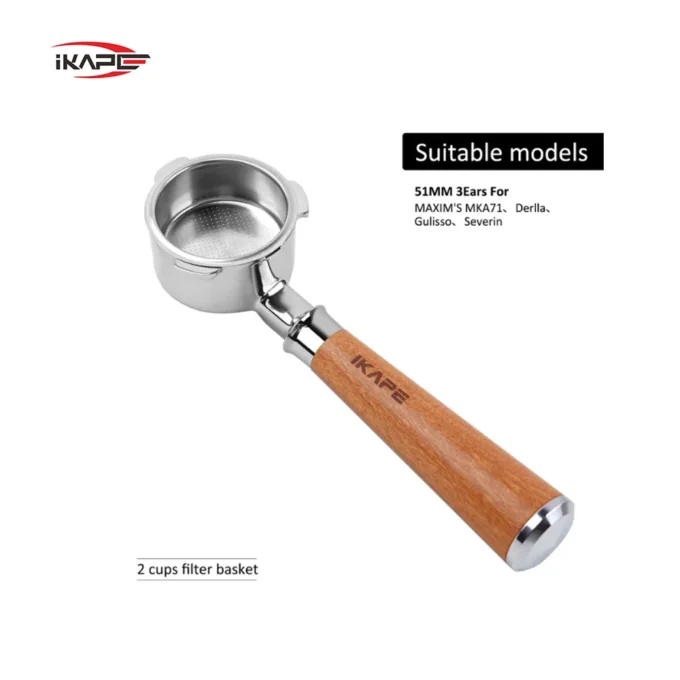 IKAPE 51mm Bottomless Portafilter for Arielli KM-501W