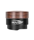 IKAPE Coffee Distributor, Espresso Gravity Distributor(Wooden Handle,Black Base)