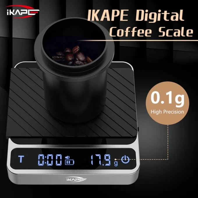 IKAPE V2 Electronic Coffee Scale for Espresso & Drip