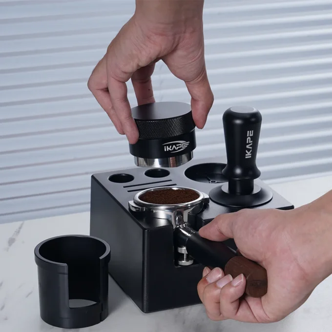 IKAPE Tamper Distributor Set with 7-in-1 Organizer (51/53.3/58.5mm)