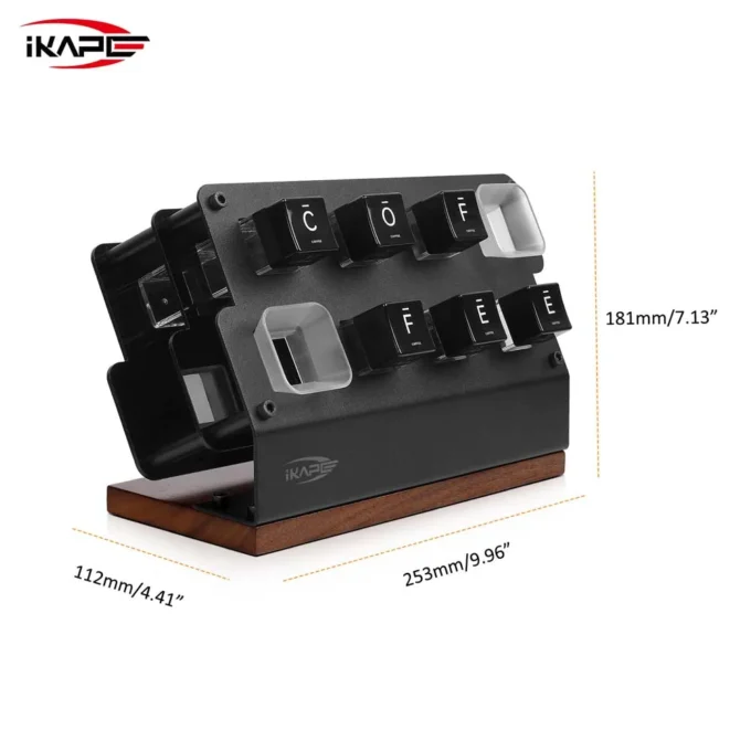 IKAPE Coffee Bean Cellars Upright Hopper Stand (6 Tubes)