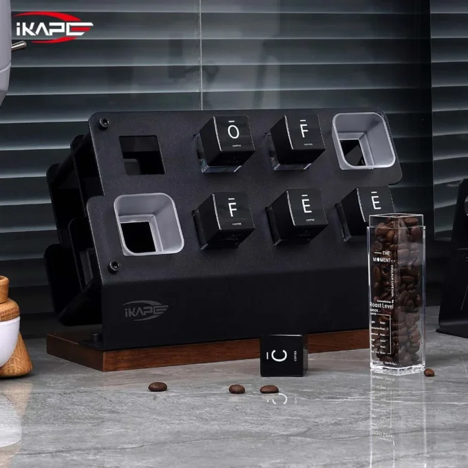 IKAPE Coffee Bean Cellars Upright Hopper Stand (6 Tubes)