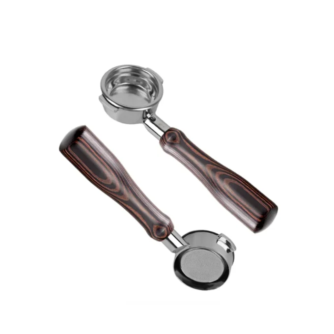 Ikape Espresso Bottomless Portafilter Colorful Wooden Handle 13