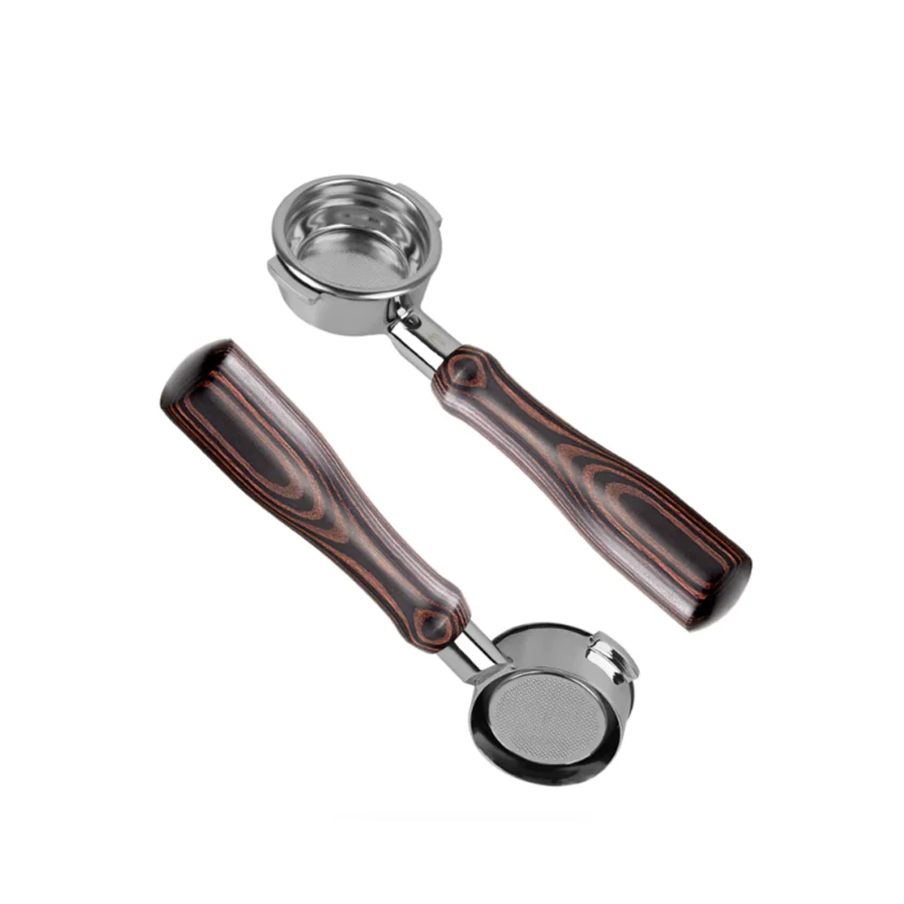 Ikape Espresso Bottomless Portafilter Colorful Wooden Handle 13