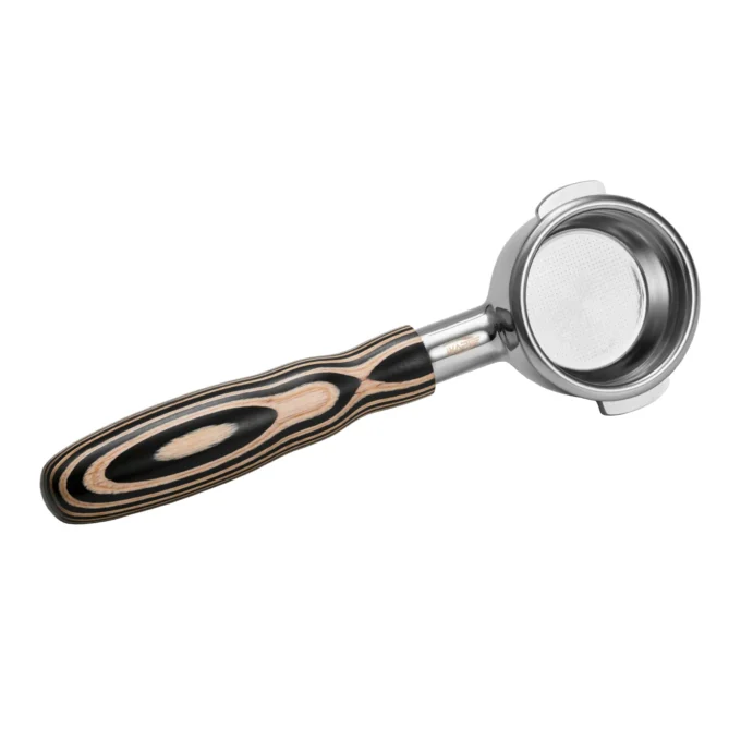 IKAPE Bottomless Portafilter — Pearl White Wood (51/54/58mm)