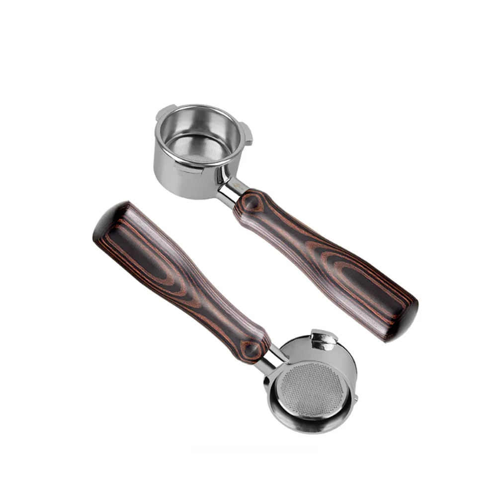 Ikape Espresso Bottomless Portafilter Colorful Wooden Handle 7 5