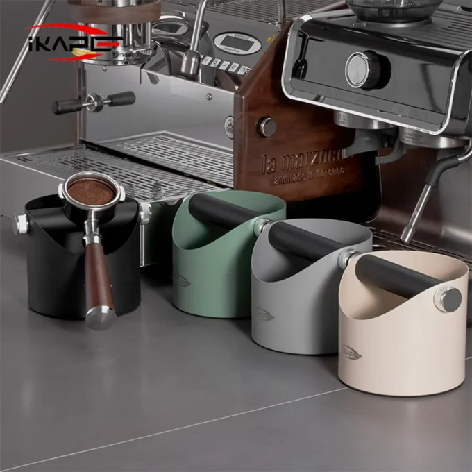 IKAPE Espresso Knock Box for Coffee Grounds