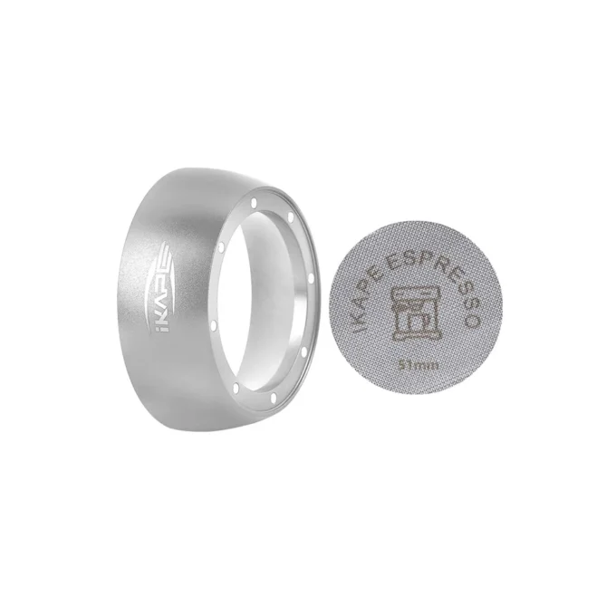 IKAPE Magnetic Espresso Dosing Funnel with Puck Screen (51/53.5/58.5mm)