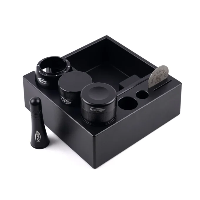 IKAPE Espresso Products Set — Distributor, Knock Box & Puck Prep (51-58.5mm)