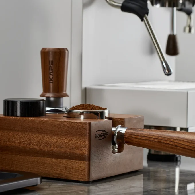 IKAPE Wooden Espresso Tamper Station Base (51/54/58mm)