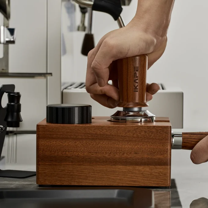 IKAPE Wooden Espresso Tamper Station Base (51/54/58mm)