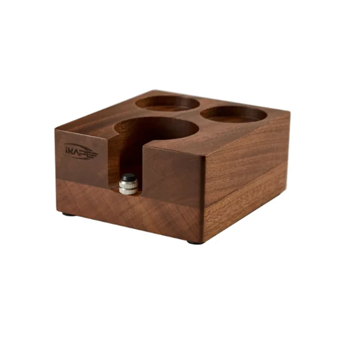 Ikape Espresso Tamper Station Wooden Coffee Tamper Holder Ba