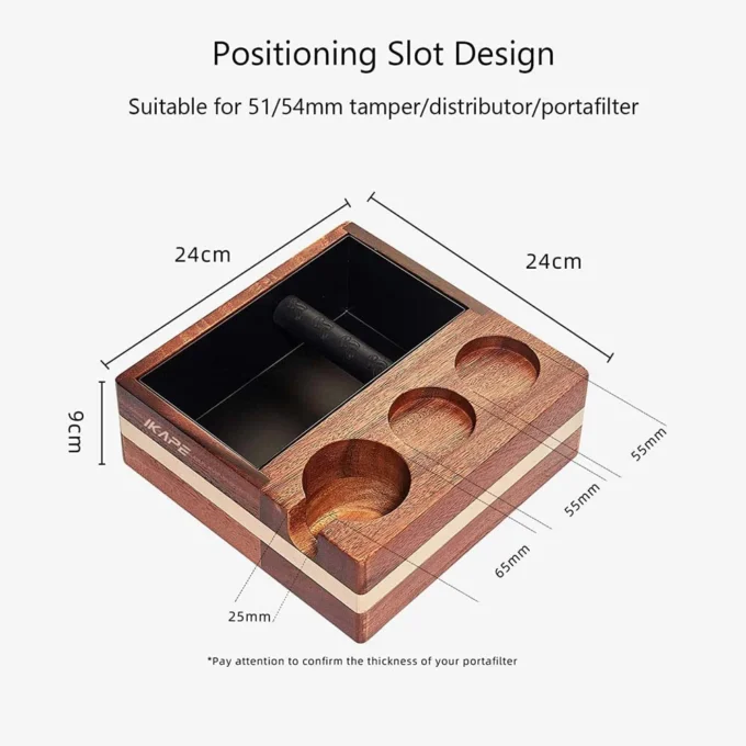 IKAPE Espresso V1 Knock Box & Accessories Organizer