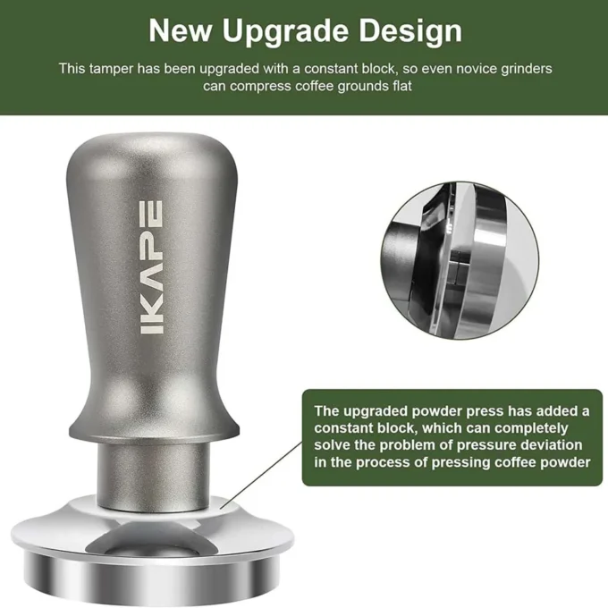 IKAPE V3 Spring Loaded Calibrated Espresso Tamper (45.5-58.35mm)