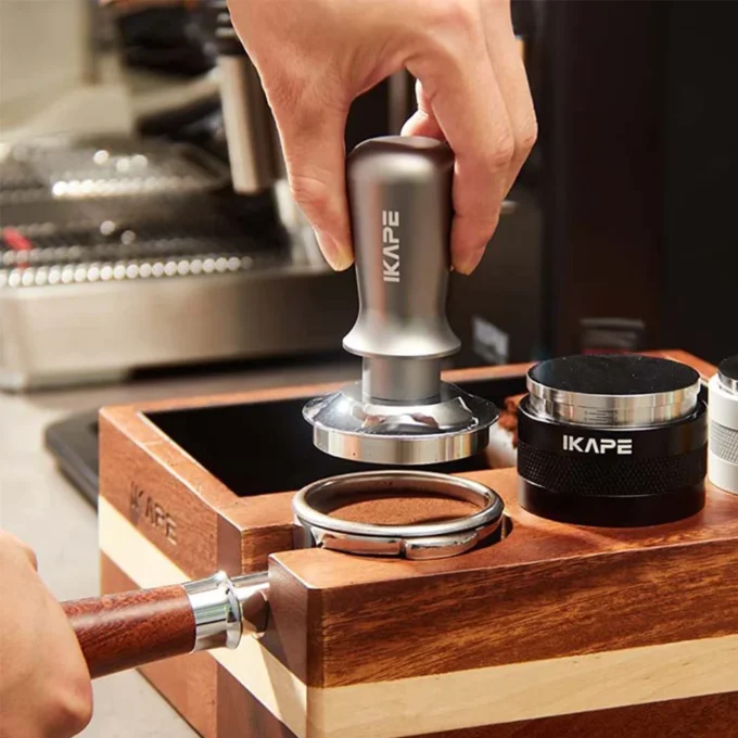 IKAPE V3 Spring Loaded Calibrated Espresso Tamper (45.5-58.35mm)