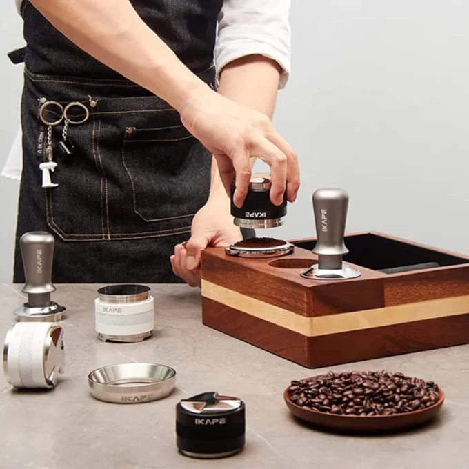 IKAPE V3 Spring Loaded Calibrated Espresso Tamper (45.5-58.35mm)