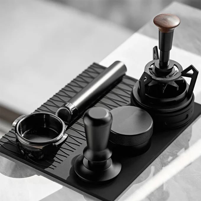 IKAPE KKLUO Flat-Bottom Bottomless Portafilter with Basket