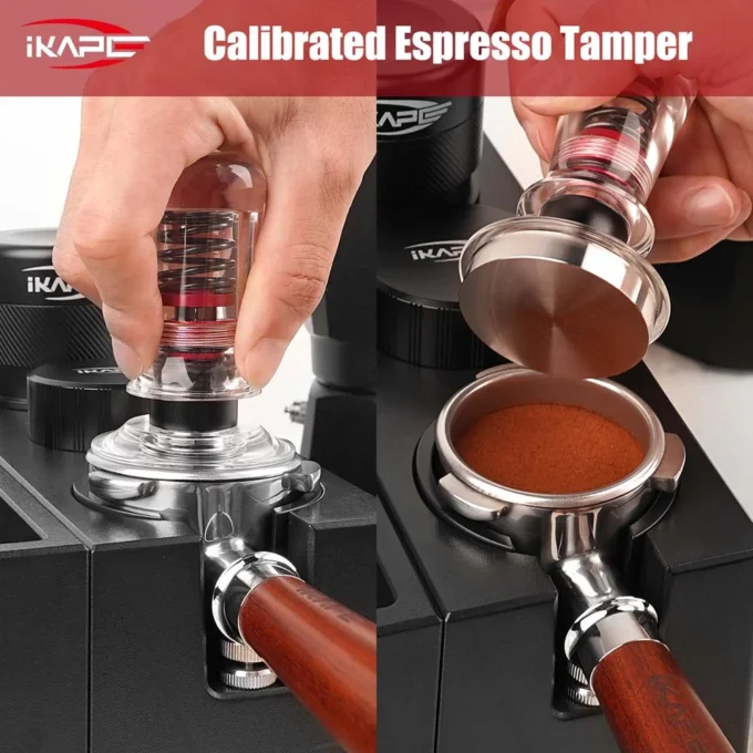 IKAPE V3 Transparent Handle Calibrated Tamper (51/53.3mm)