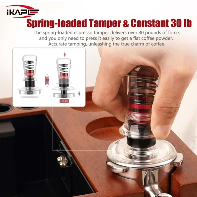 IKAPE V3 Transparent Handle Calibrated Tamper (51/53.3mm)