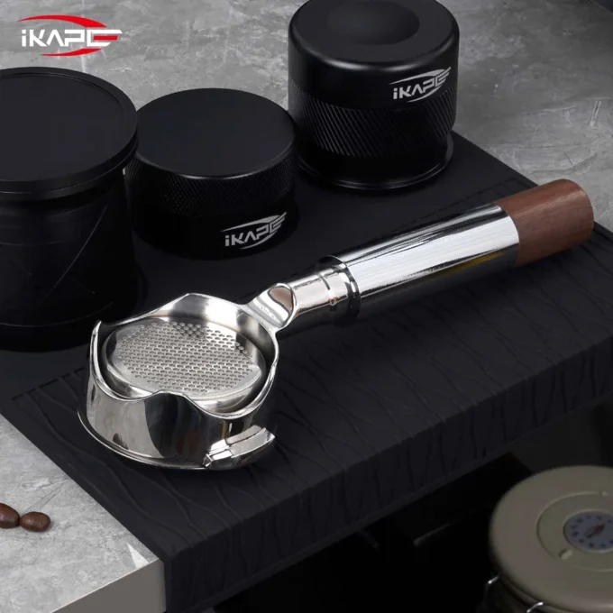 IKAPE Openwork Bottomless Portafilter with Precision Basket (54/58mm)