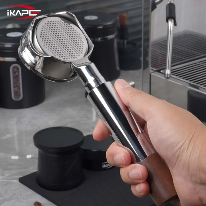 IKAPE Openwork Bottomless Portafilter with Precision Basket (54/58mm)