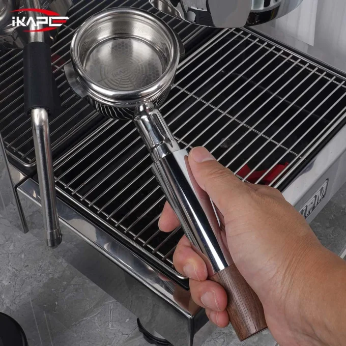 IKAPE Openwork Bottomless Portafilter with Precision Basket (54/58mm)