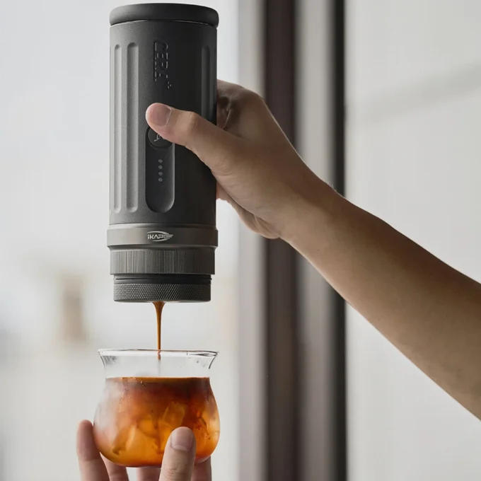 Ikape Portable Coffee Maker With Heating Function And 51mm B