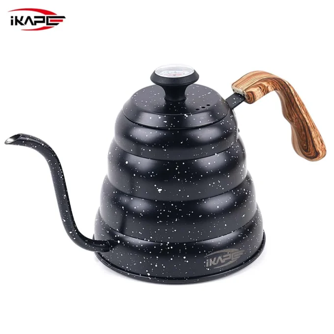 IKAPE 40oz Gooseneck Pour Over Kettle with Thermometer
