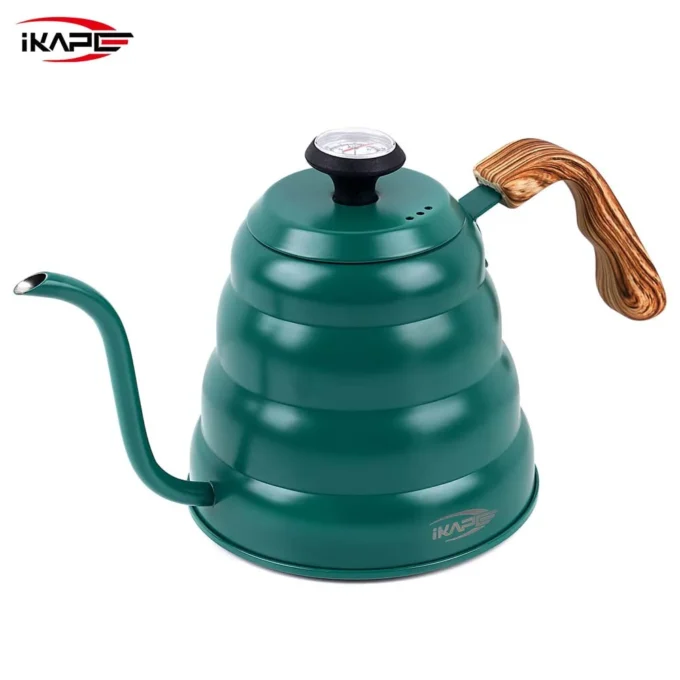 IKAPE 40oz Gooseneck Pour Over Kettle with Thermometer