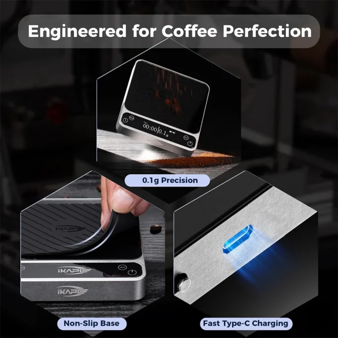 IKAPE V2 Pro Smart Bluetooth Espresso Coffee Scale