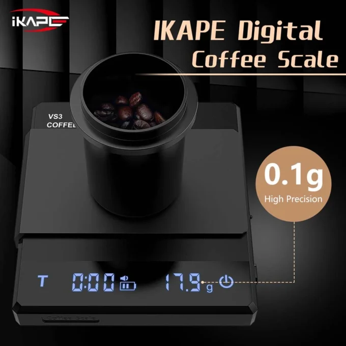IKAPE V1 Coffee Electronic Scale — Black or White