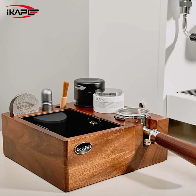 IKAPE V2 Espresso Knock Box & Organizer (51/54/58mm)