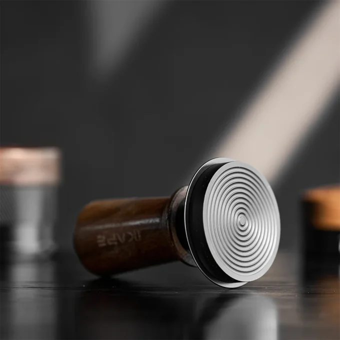 IKAPE V3 Calibrated Coffee Tamper — Wooden Handle (51-58.35mm)