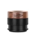IKAPE V4 Espresso Calibrated Tamper with Spring Loaded(Wooden Handle,Black Base)