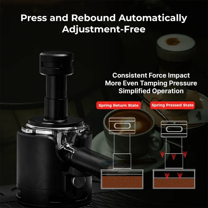 IKAPE V5 Click Calibrated Coffee Tamper (51/53.3/58.35mm)