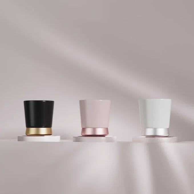 MHW-3BOMBER CERA Series Ceramic Cup — Pink (80/240ml)