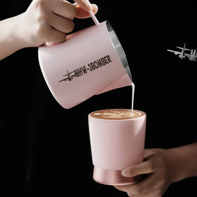 MHW-3BOMBER CERA Series Ceramic Cup — Pink (80/240ml)