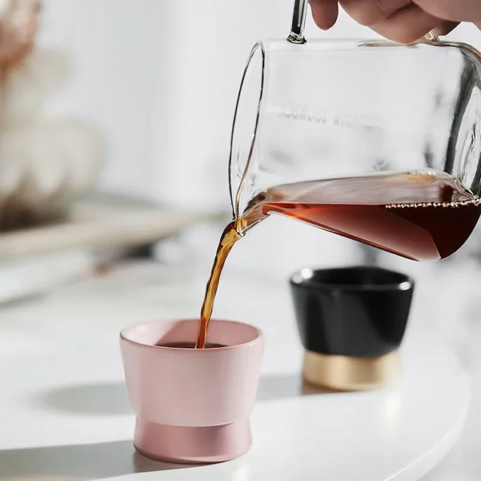 MHW-3BOMBER CERA Series Ceramic Cup — Pink (80/240ml)