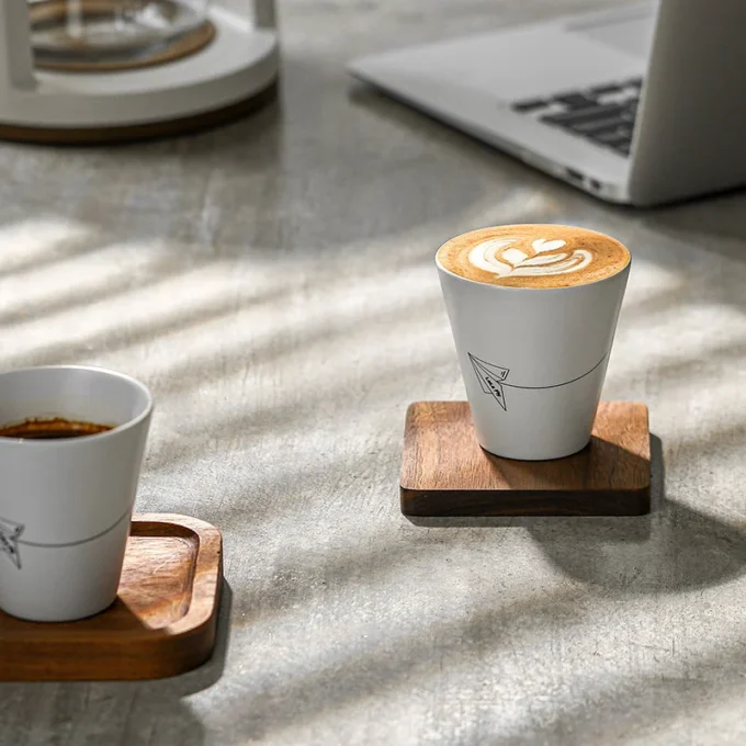 MHW-3BOMBER Ceramic Coffee Winter Cup — Grey or White