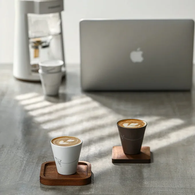 MHW-3BOMBER Ceramic Coffee Winter Cup — Grey or White