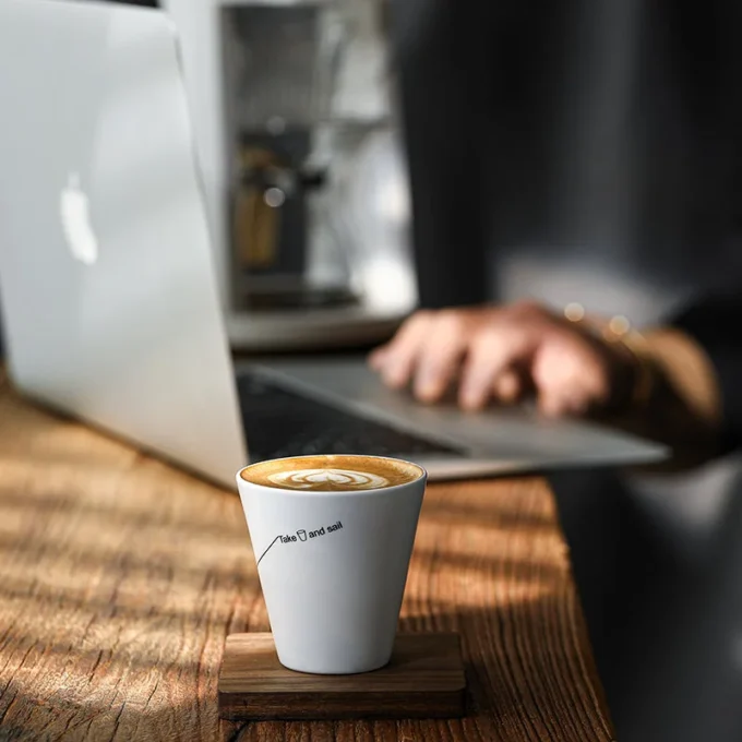 MHW-3BOMBER Ceramic Coffee Winter Cup — Grey or White