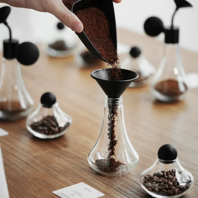 MHW-3BOMBER Coffee Aroma Bottle & Display Jar Set