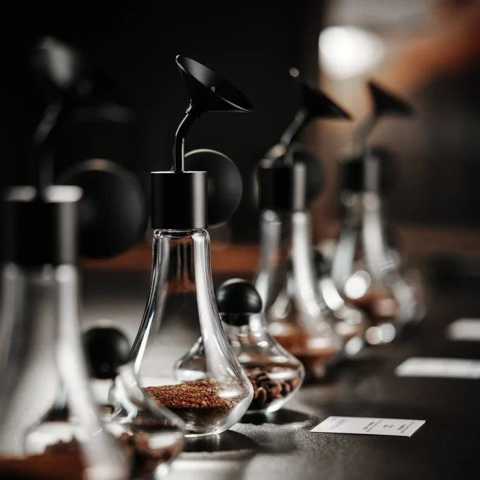 MHW-3BOMBER Coffee Aroma Bottle & Display Jar Set