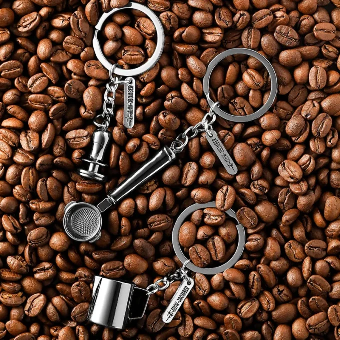 MHW-3BOMBER Coffee Gift Key Chain (Pitcher/Portafilter/Tamper)